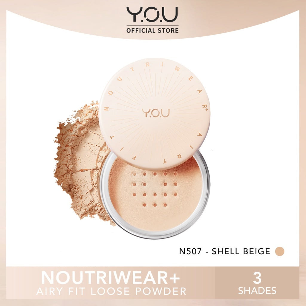 Y.O.U , Noutriwear Airy Fit Loose Powder N507 Shell Beige, 15 g