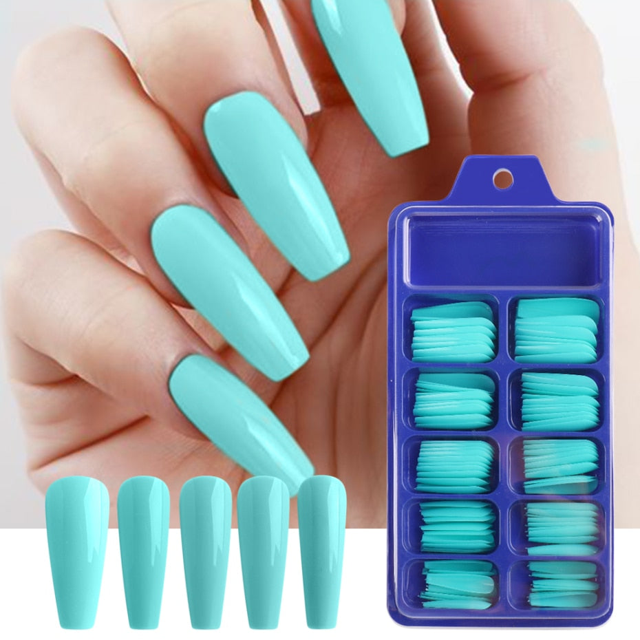 100pcs/box Coffin False Nail