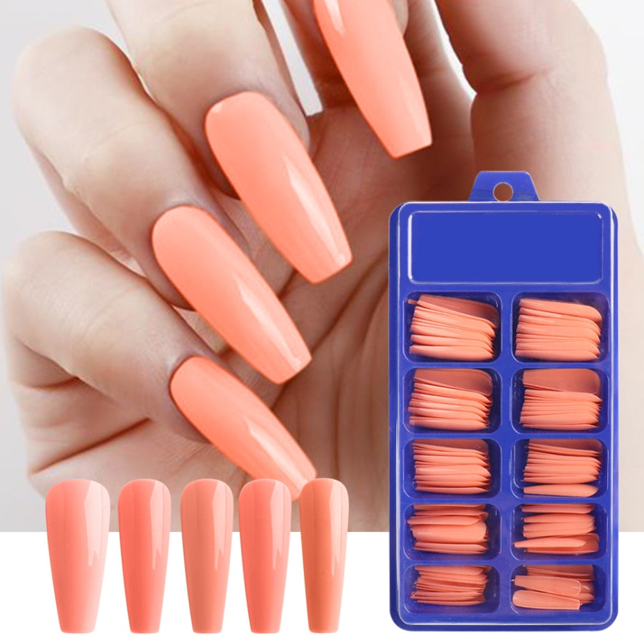 100pcs/box Coffin False Nail