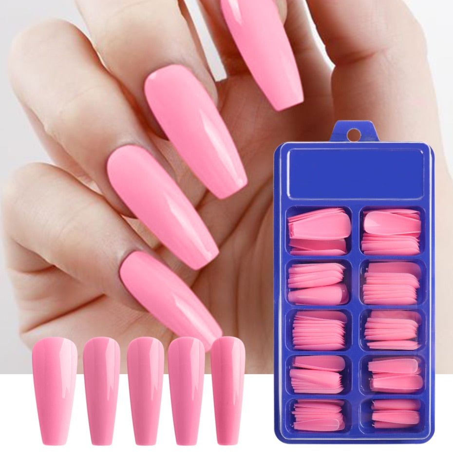 100pcs/box Coffin False Nail