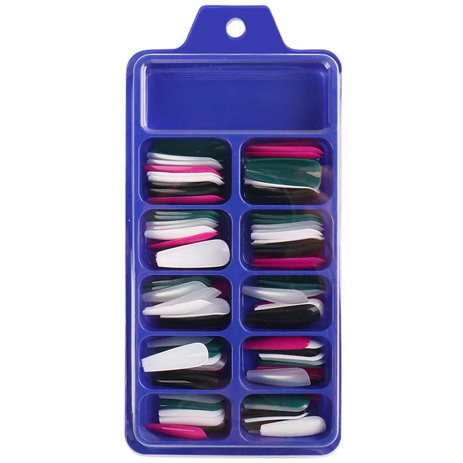 100pcs/box Coffin False Nail
