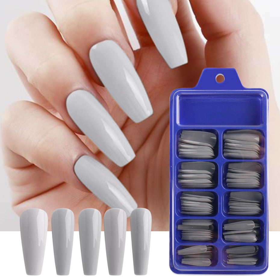 100pcs/box Coffin False Nail