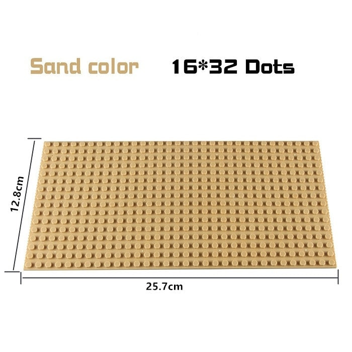 Base Plate 32*32 16X32 16X16 Dots Building Blocks Baseplate DIY Plastic Plate Classic Brick Accessories Kids Toy
