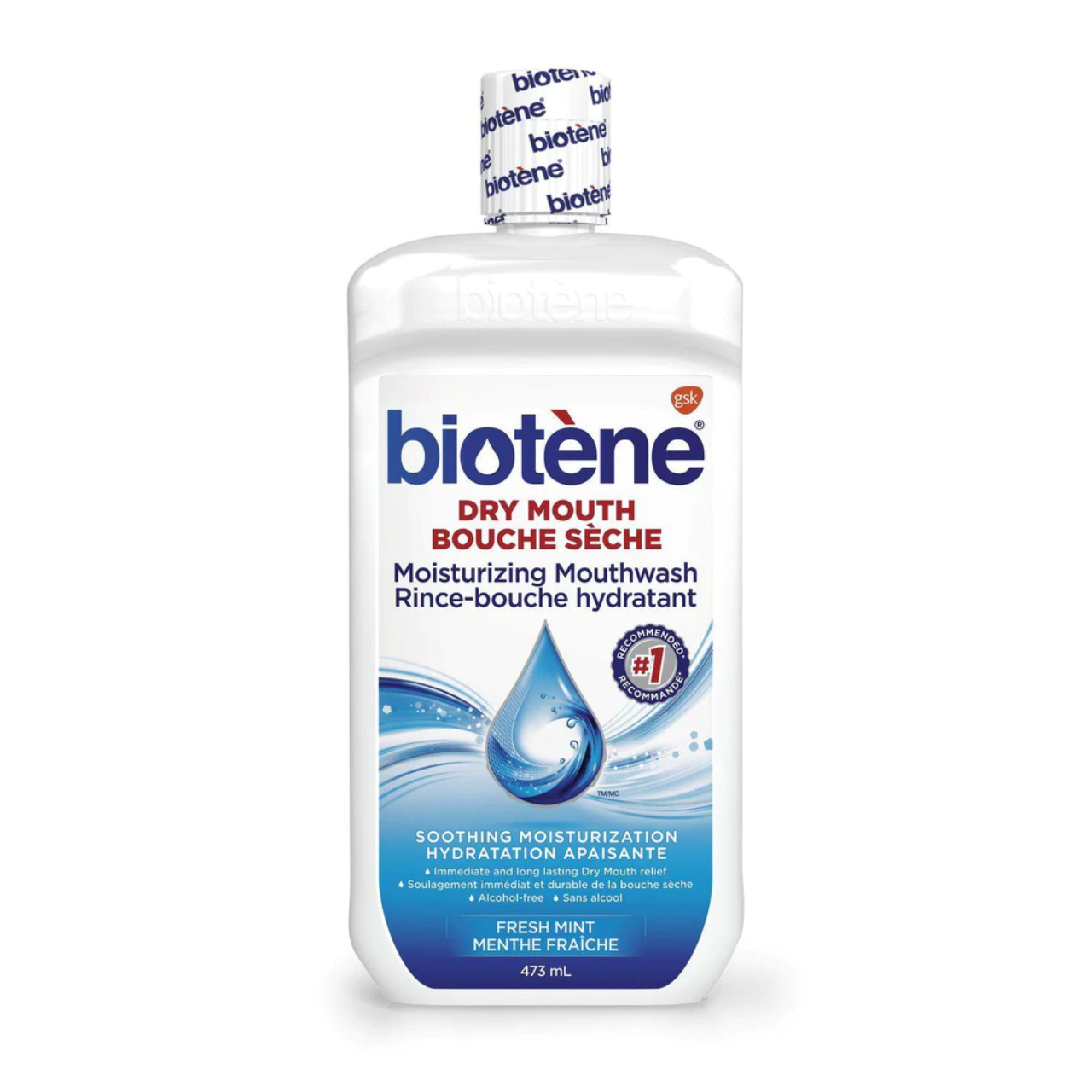 Biotène - Dry Mouth Moisturizing Mouthwash - Fresh Mint | 473 ml