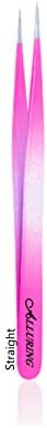 Alluring Ombre Bright Pink & Light Blue Tweezers