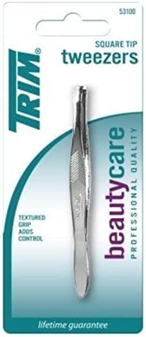 Trim Tweezr Square Size Ea Trim Square Tip Tweezers, 1 Count (Pack of 6)