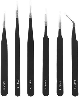 6PCS - YURROAD Multifunctional Stainless Tweezers Kit Quilling Tools for Artwork