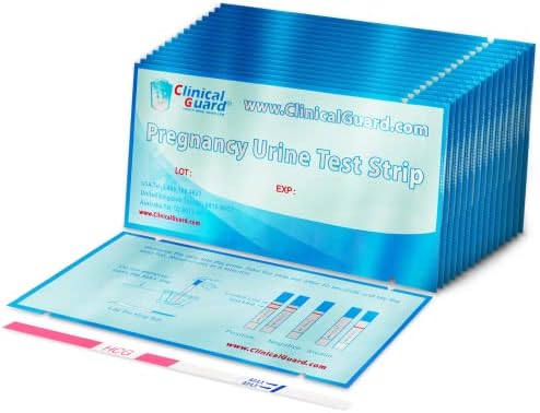 Clinical Guard 25 Pregnancy Tests Strips - Sensitive & Accurate Measurement Within 5 mins - Early Detection Pregnancy Test Strip - Easy to Use for Home Tests - HCG Test Strip