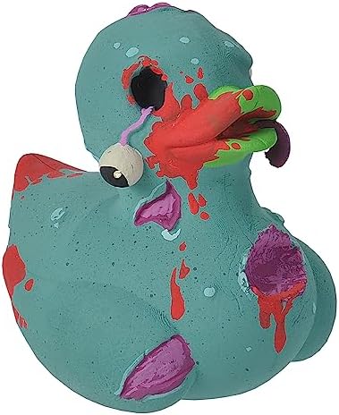 Wild Republic Rubber Ducks, Bath Toys, Kids Gifts, Pool Toys, Water Toys, Zombie, 4"