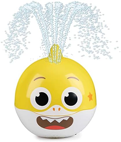 WowWee Baby Shark's Big Show! Bath Sprinkler and Water Toy – Kids Bath Toys,Yellow