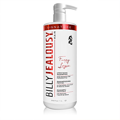 Billy Jealousy Fuzzy Logic Men's Shampoo for Thinning Hair and Hair Loss, Peppermint-Infused, With DHT Blockers to Prevent Hair Loss and Breakage, 33.8 Fl Oz