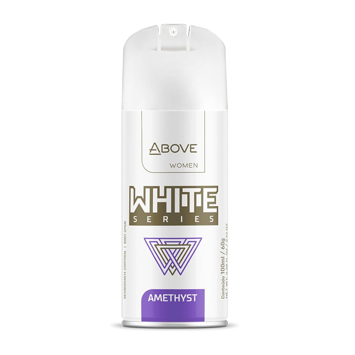 ABOVE White Series Body Spray, Amethyst, 2.12 oz - Deodorant Spray - Masks Perspiration Odors - Long-Lasting Dry Spray - Paraben-Free - Cruelty-Free