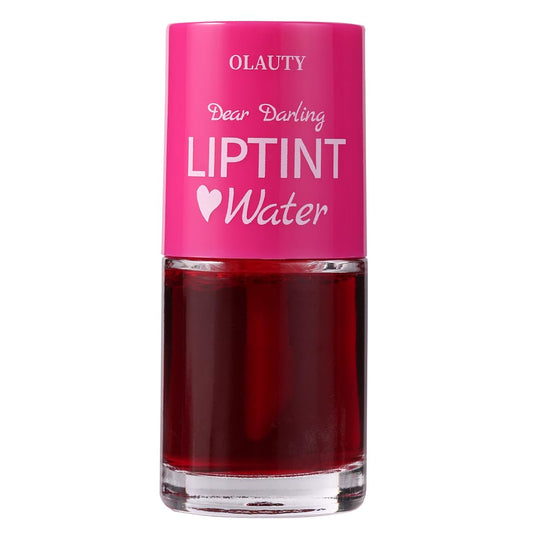 Water Lip Tint 01#Strawberry,korean Lip Tint Stain Natural Moisturizing& Non-sticky,Lip/Eye/Cheek 3 in 1 Lip Gloss_Smudge-proof & Lightweight,Vivid Color