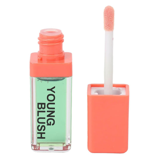6.5ml Vibrant Color Changing Blush Oil for Cheeks, Waterproof Clear Green Liquid Blush with Lightweight Texture,Lasting Makeup, Moisturizingfor All Skin Tones