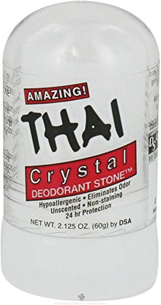 Thai Deodorant Stone Pure and Natural Crystal Mini Stick - 2 oz