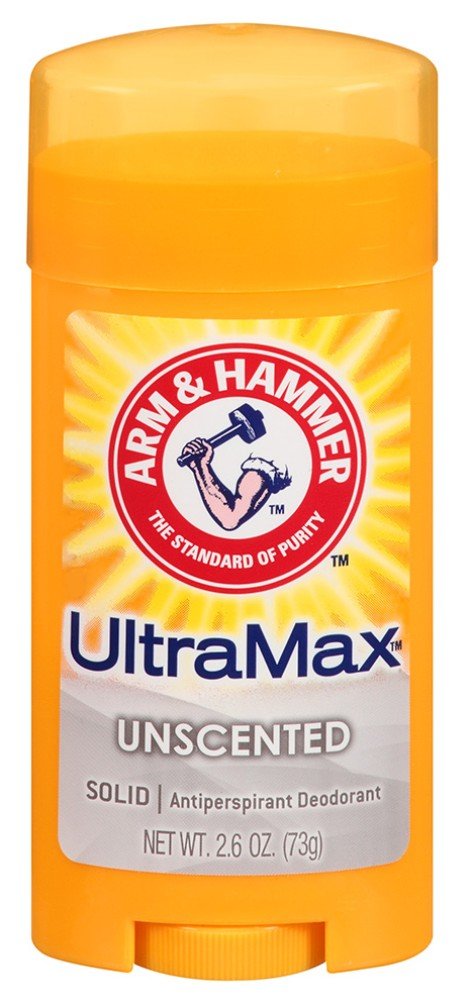 Arm & Hammer Deodorant 2.6oz Solid Ultra Max Unscented (2 Pack)