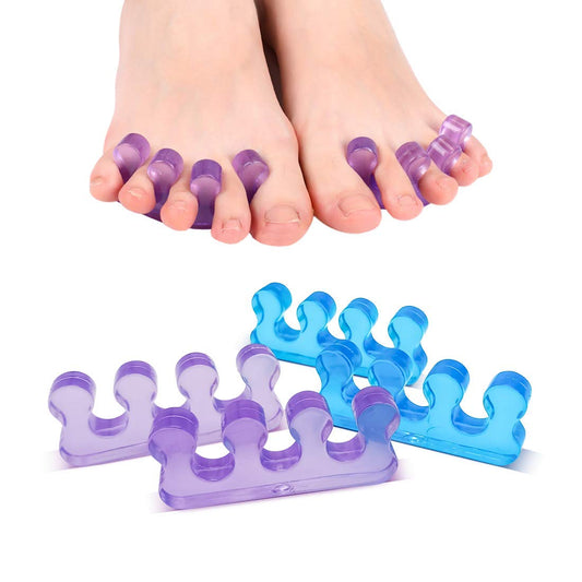 SUNFATT Toe Separators for Pedicure,Toe Spacers for Women,Pedicure Toe Separators for Separating Toenails or Nails,Easy Finger and Toenail Polish Grooming,Soft Gel Toe Spacers Pedicure Kit.