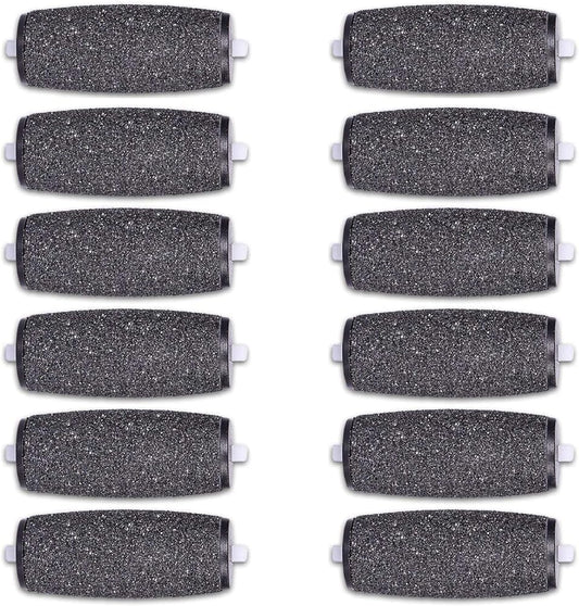 12 Extra Coarse Replacement Roller Refill Heads Compatible with Amope Pedi Refills Electronic Perfect Foot File