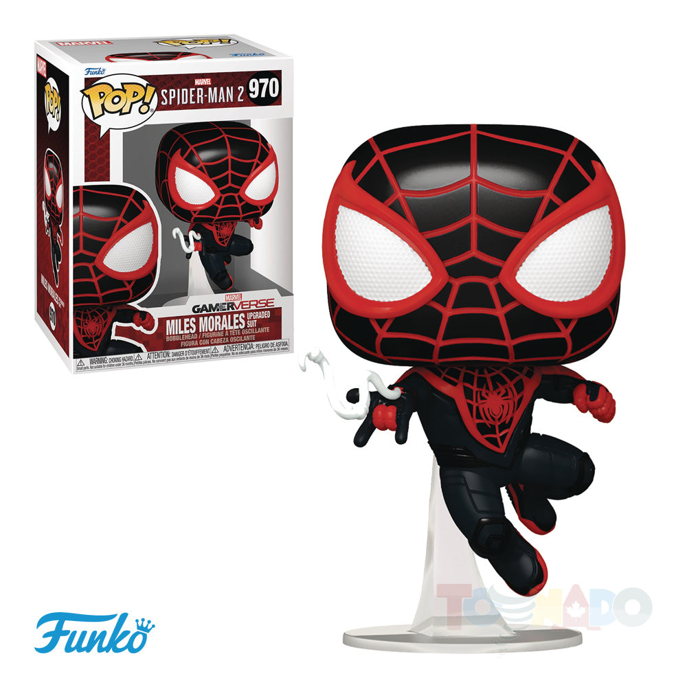 [PRE-ORDER] Funko Pop! Games #970 - Spider-Man 2 - Miles Morales (Upgraded Suit) Vinyl Figure (76108)