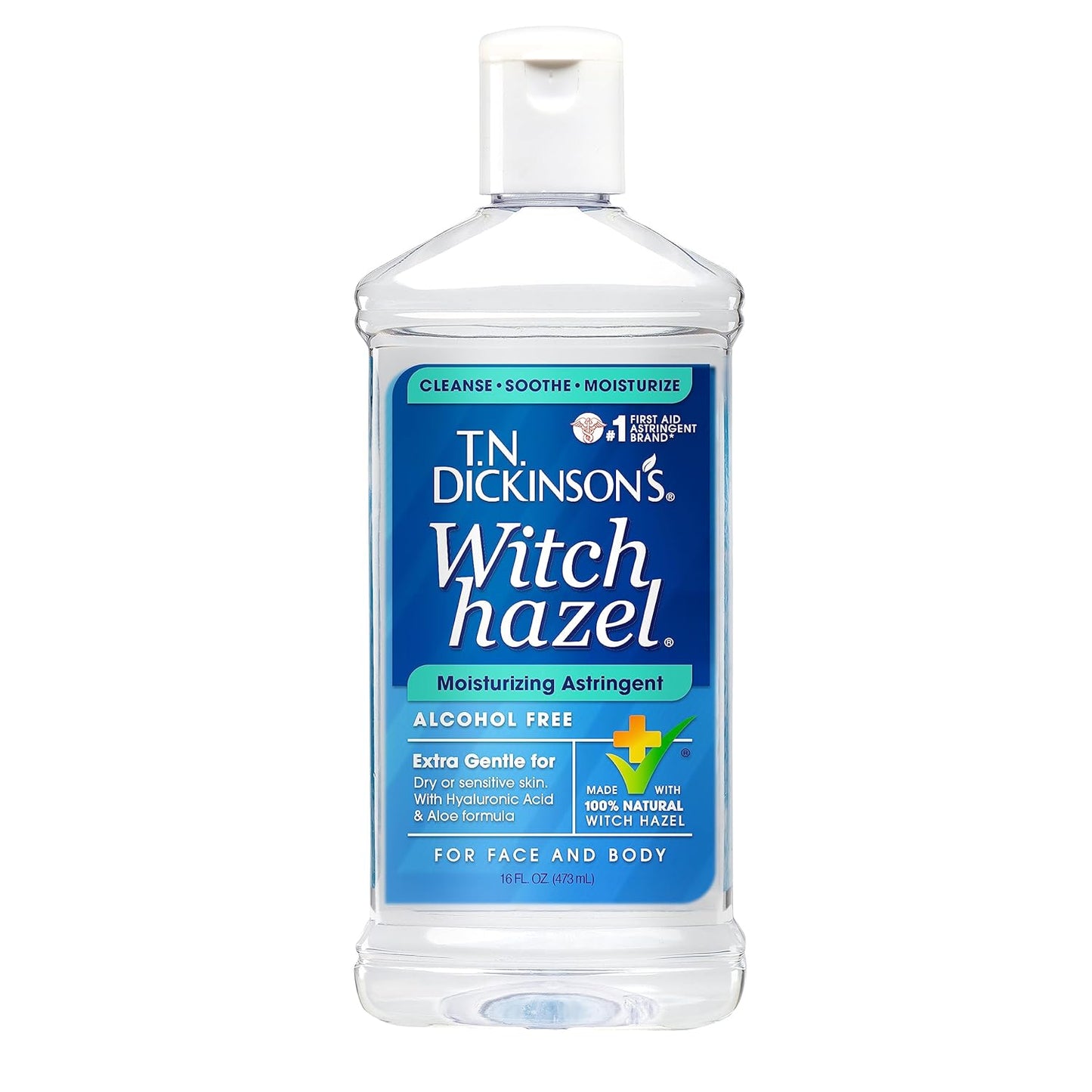 T.N. Dickinson's Witch Hazel Alcohol-Free Moisturizing Astringent, 100% Natural, 16 oz