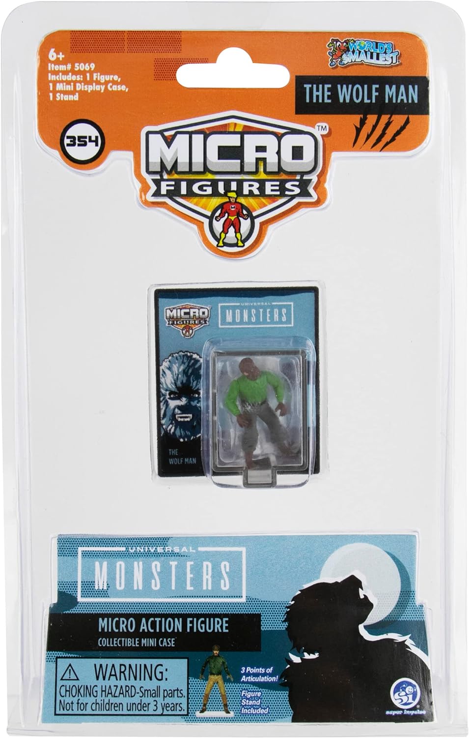 Worlds Smallest - Universal Monsters - The Wolf Man Micro Figure (99185)