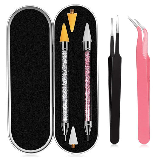 ____cs Rhinestone Picker Tool With 2 Wax Tip, Nail Art Rhinestones Gems Tool,Nail Art Accessories ______________ ________________ ______________ ______ For Nail Art