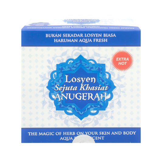 Anugerah, Losyen Biru Aqua Fresh Extra Hot, 150 g
