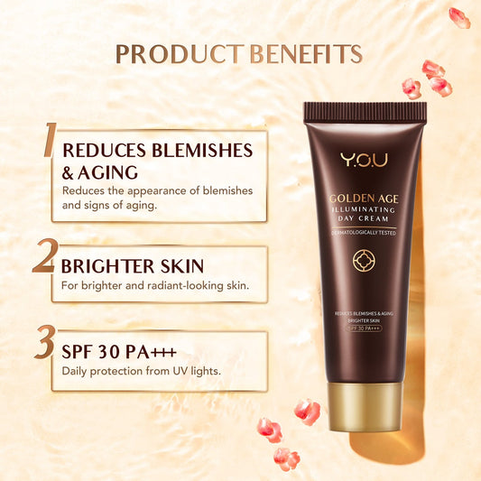 Y.O.U ,  Golden Age Illuminating Day Cream , 18 G