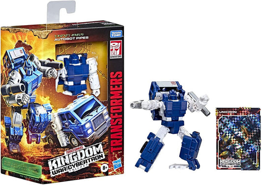 Transformers - War for Cybertron: Kingdom WFC-K32 Deluxe Autobot Pipes Action Figure (F0682)