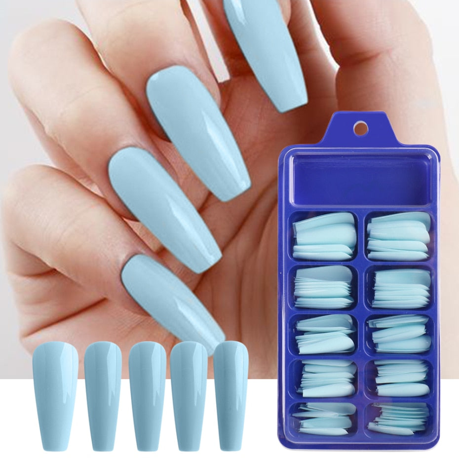 100pcs/box Coffin False Nail