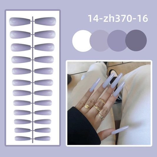 24pcs Long Coffin False Nails