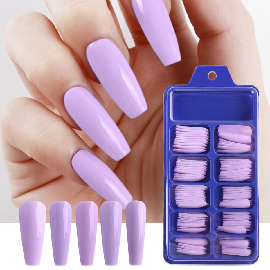 100pcs/box Coffin False Nail