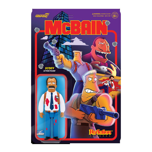 Super7 ReAction Figures - The Simpsons: McBain - Scoey Action Figure (80982)