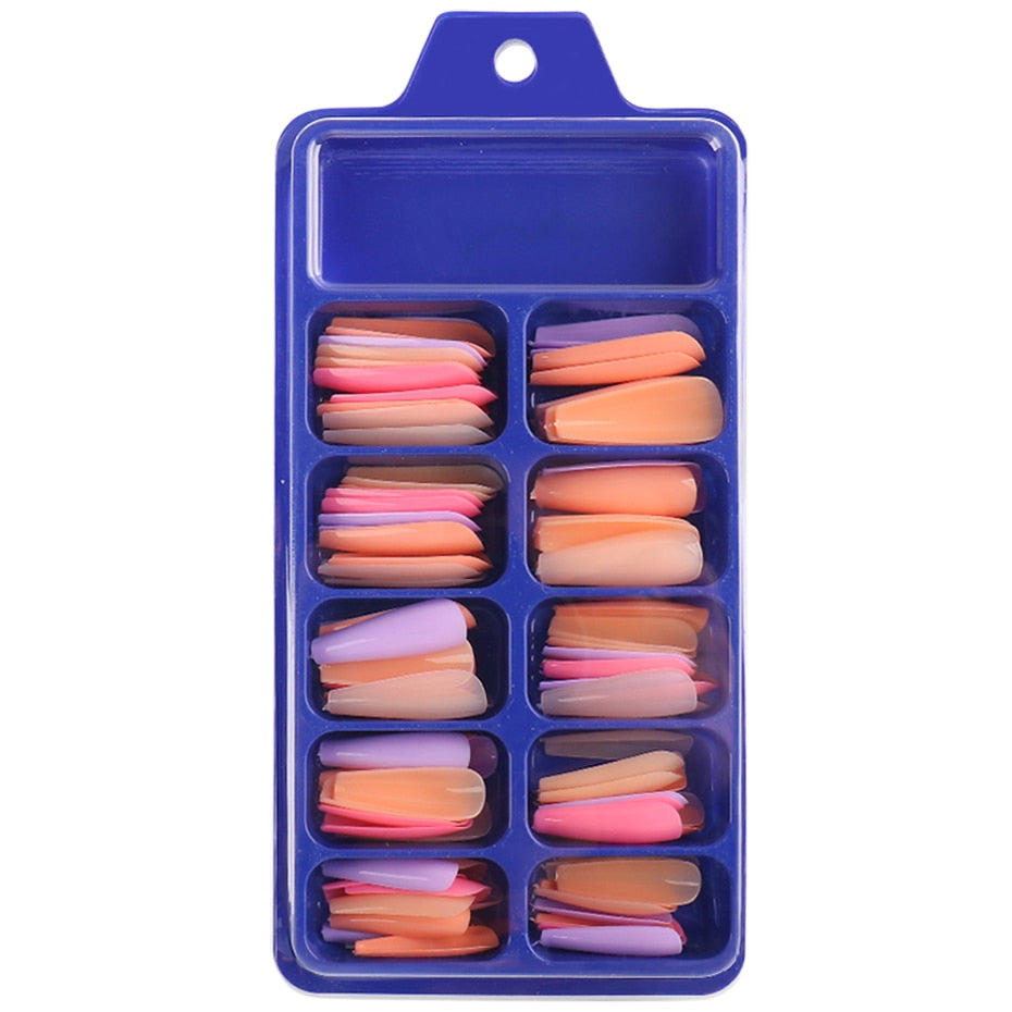 100pcs/box Coffin False Nail