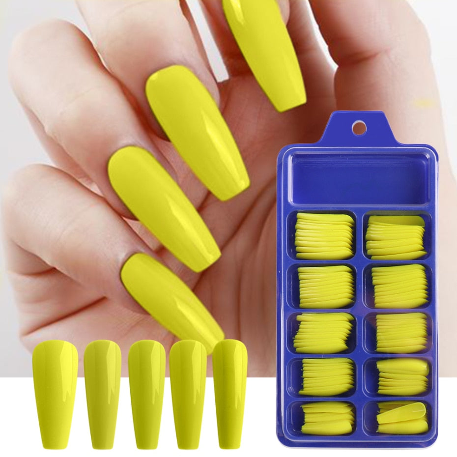 100pcs/box Coffin False Nail