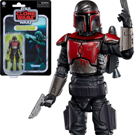 Star Wars: Vintage Collection VC243 The Clone Wars: Mandalorian Super Commando Action Figure (F5634)