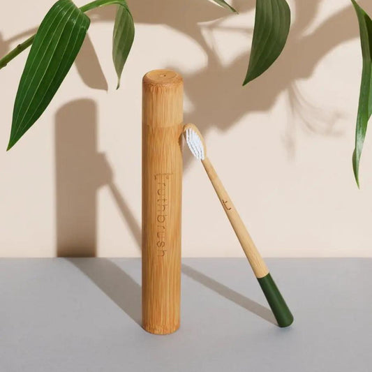 Bamboo Toothbrush Travel Case
