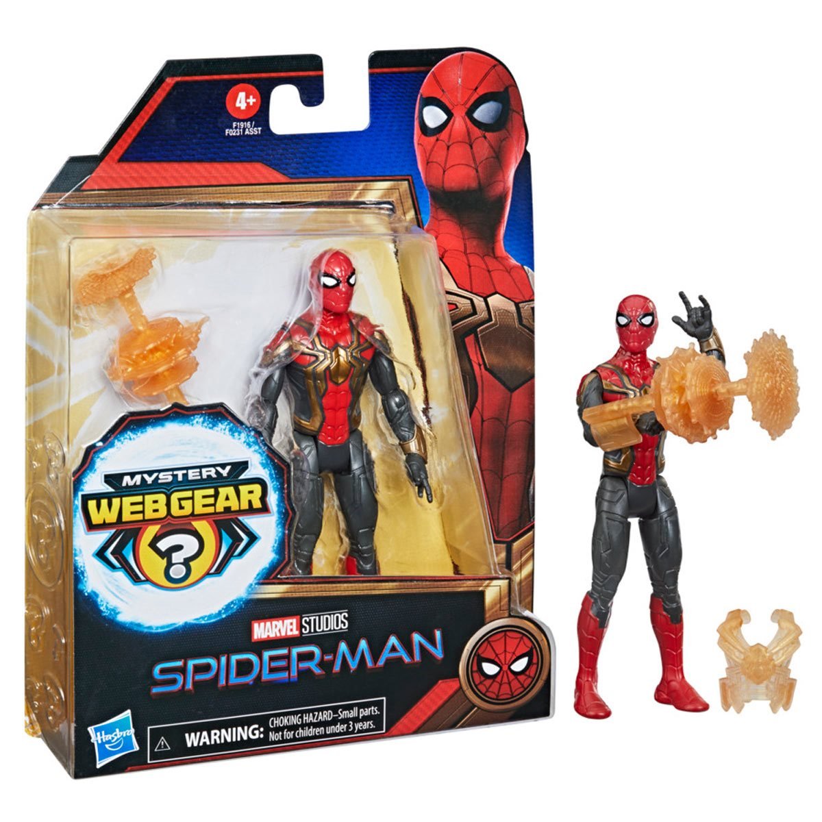 Spider-Man: No Way Home - Mystery Web Gear - Spider-Man (Armor) 6-Inch Action Figure (F1916)