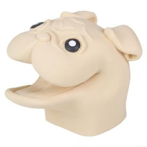 4" Pug Rubber Hand Puppet