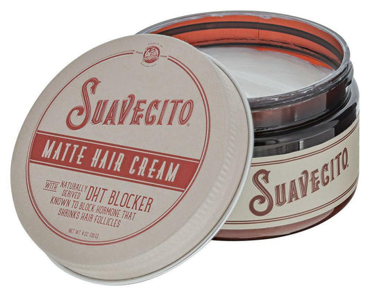 Suavecito Matte Hair Cream W/ DHT Blocker 4oz