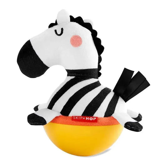Skip Hop Abc & Me Zebra Wobble Toy, Zebra Plush Toy
