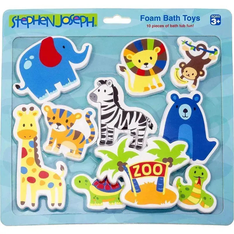 Stephen Joseph - Foam Bath Toy, Wild Animals