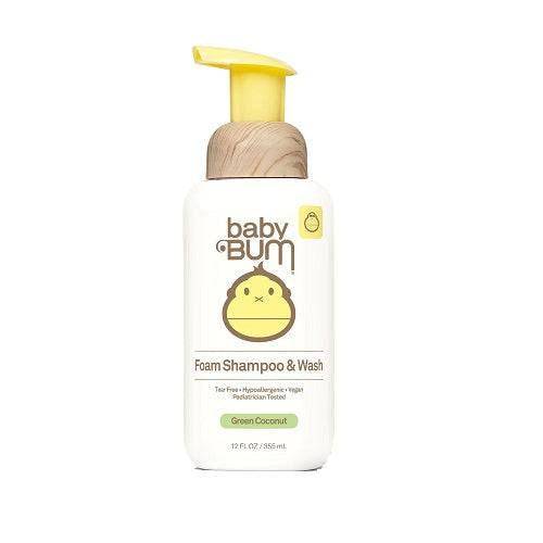 Sun Bum Baby Bum Foaming Shampoo & Wash Green Coconut 355mL