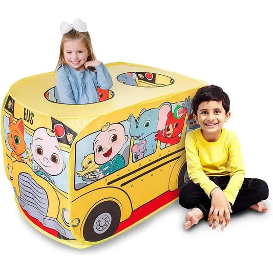 Sunny Days - Cocomelon Musical Yellow School Bus Pop Up Tent
