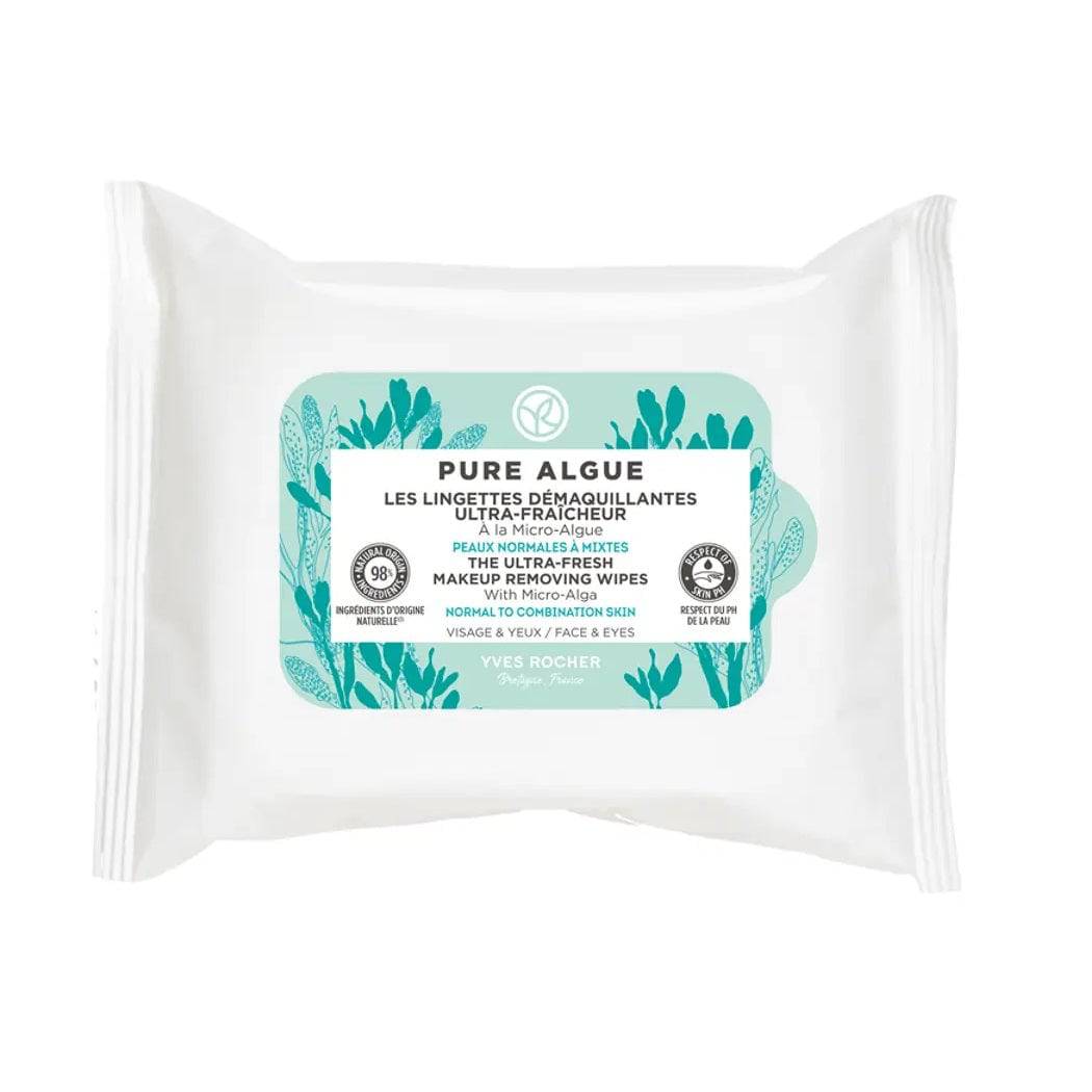 Yves Rocher Pure Algue The Ultra-Fresh Makeup Removing Wipes 20-Pack
